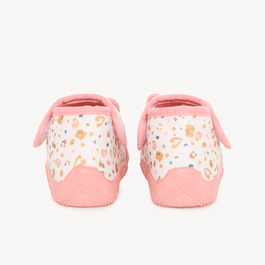Chaussons bottillons motif chat pour bébé fille 