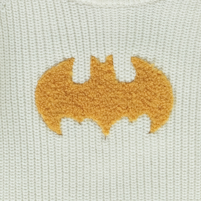 Pull en tricot patch bouclettes Batman Warner pour bébé garçon 