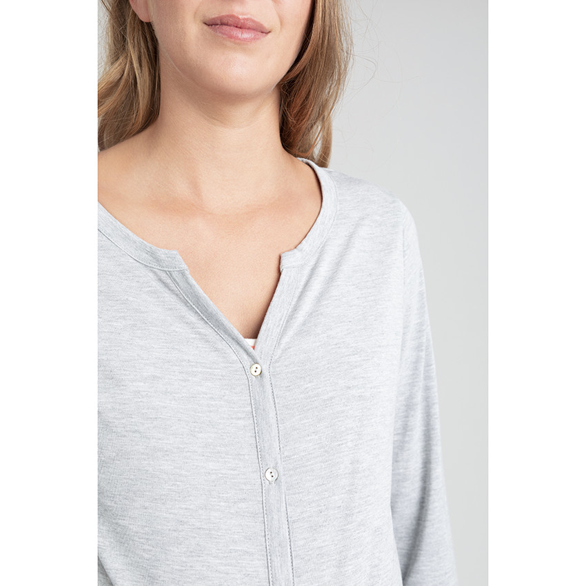 Gilet en maille chinée 