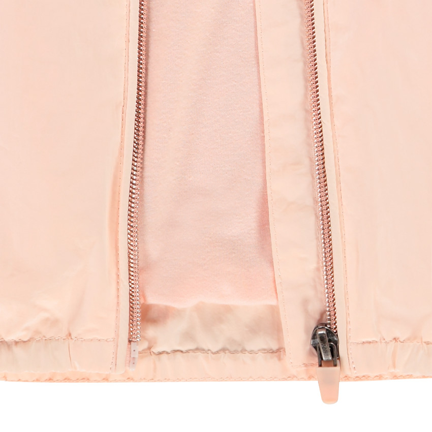 Coupe-vent à capuche rose clair pour fille 