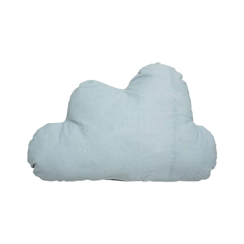 Coussin de décoration en forme de nuage Oya bleu 45 x 28 cm 