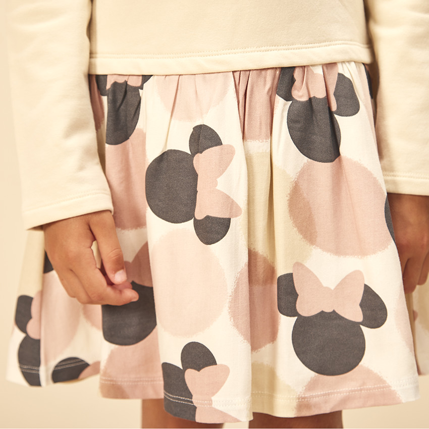 Robe effet 2 en 1 Minnie Disney avec sequins magiques pour fille 