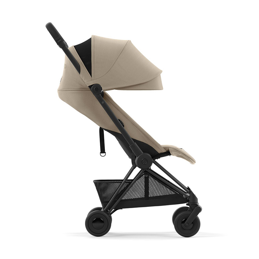 Poussette ultra-compacte Coya matt black/cozy beige 