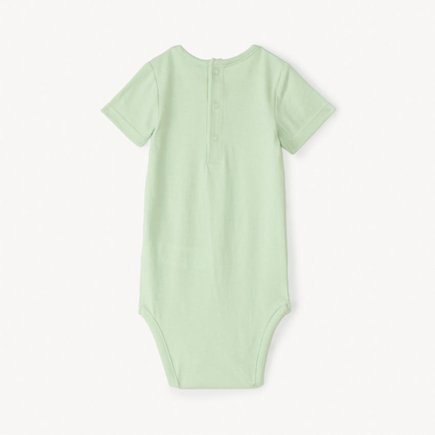 Lot de 3 bodies manches courtes uni pour bébé garçon 