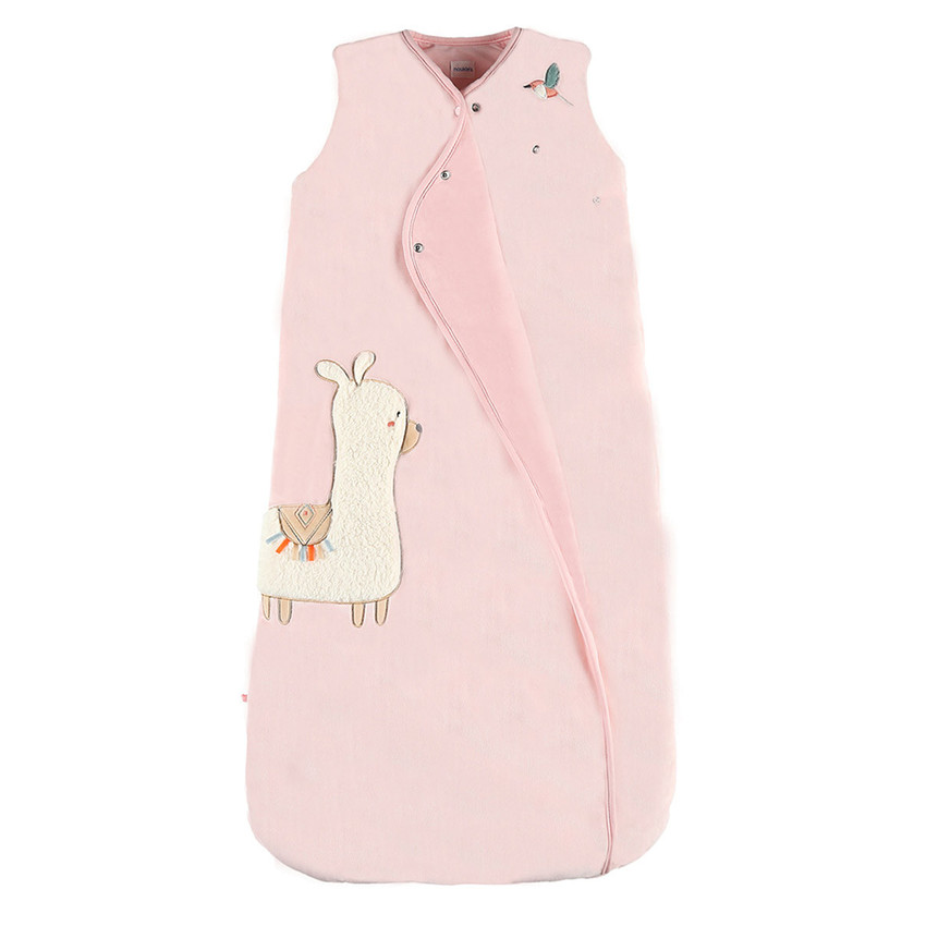 Gigoteuse Veloudoux 90/110cm rose - Moris&Sacha 