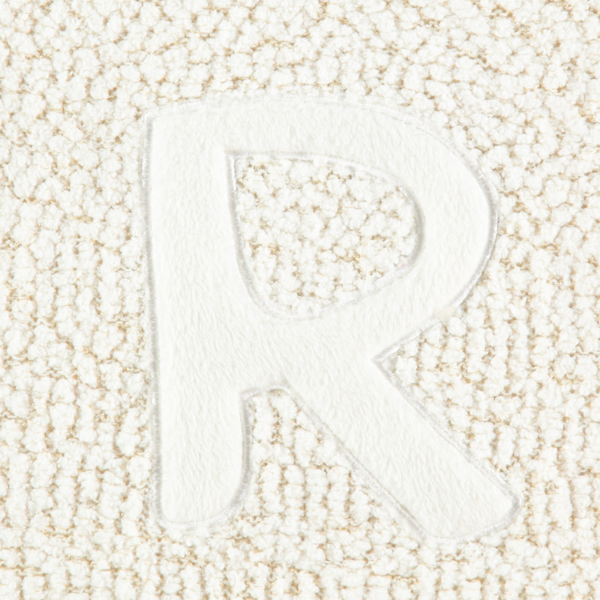 Junior - Pull en tricot pop-corn avec lettre patchée 