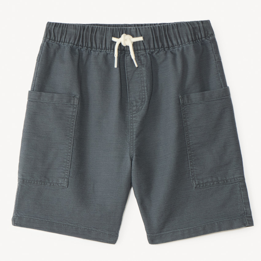 Bermuda uni avec poches charpentier pour garçon 