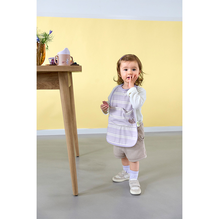 Bavoir poche imperméable Tiny Team Cat 6-36m 