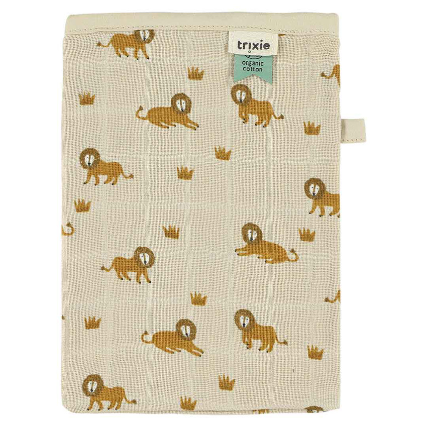 Gants de toilette en mousselline Lively Lion 3pcs 