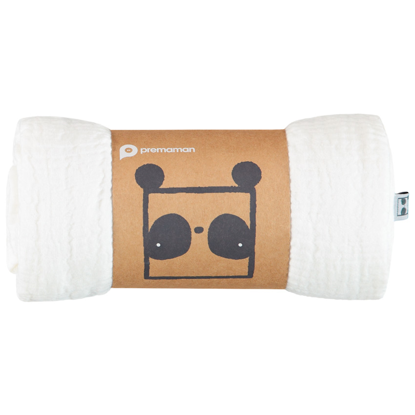 Lange en gaze de coton unie 