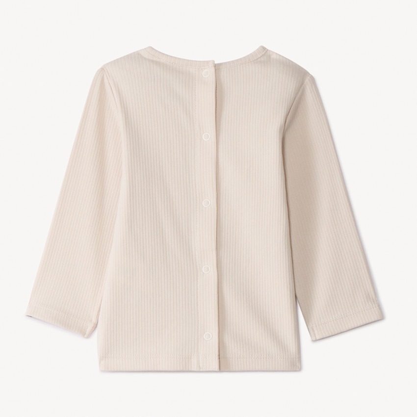 Ensemble 2 pièces avec salopette imprimée oursons pour bébé 