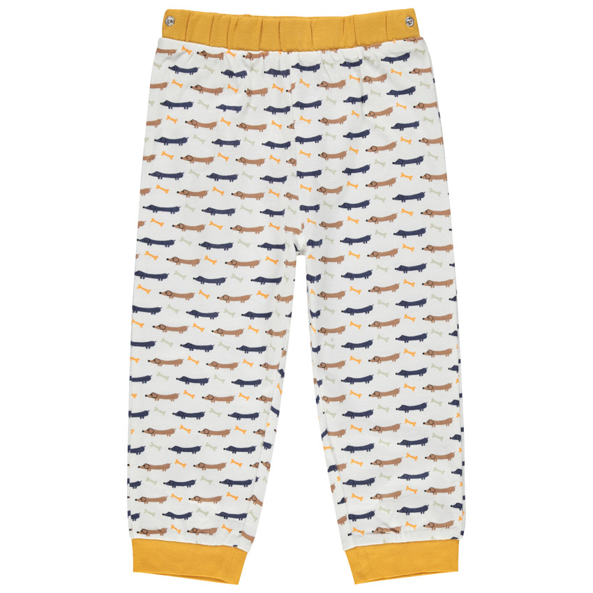 Pyjama en jersey avec chien brodé 