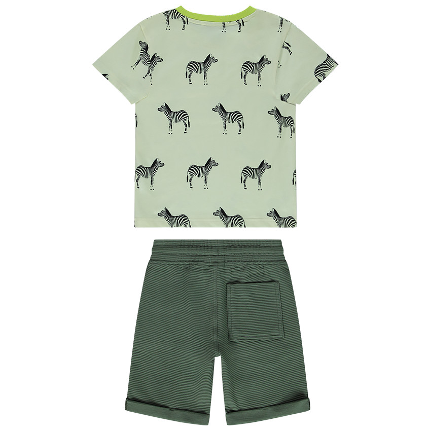 Ensemble de plage T-shirt et short en coton pour garçon 