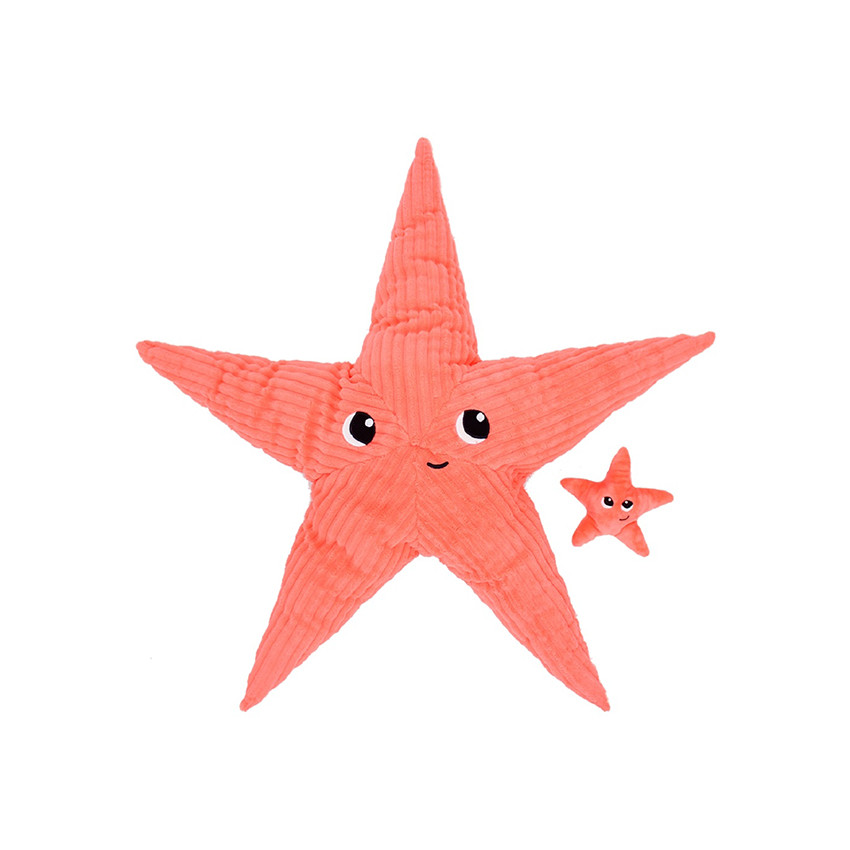 Peluche Wahou l&#39;étoile de mer corail