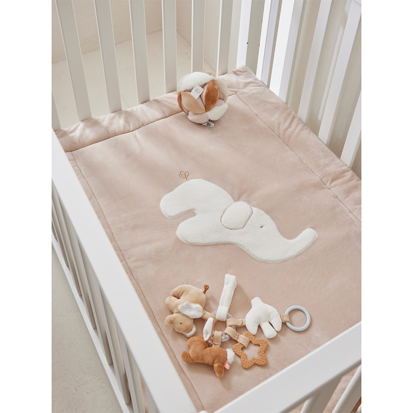 Tapis de parc Veloudoux réversible 75x95cm Bali Moka Snow 