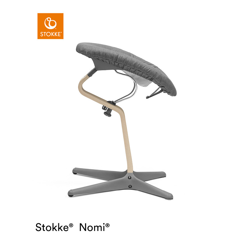 Newborn Set blanc pour chaise haute Nomi avec housse gris/rose 