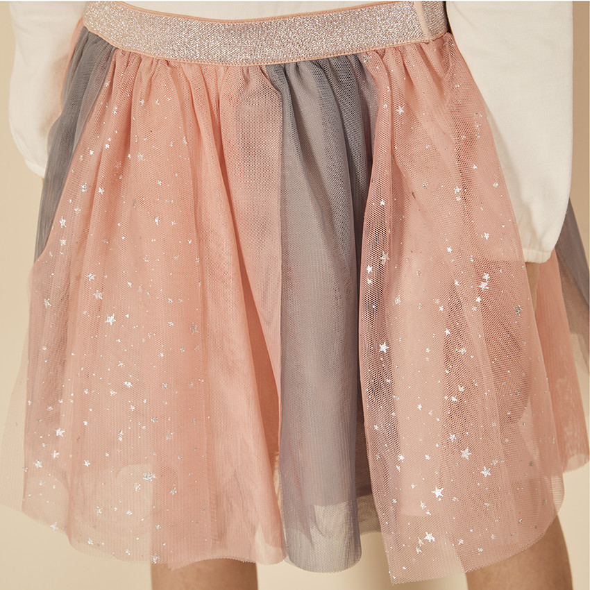 IN EXTENSO Robe bi-matière fille pas cher IN EXTENSO Robe bi-matière fille pas cher