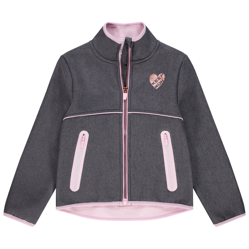 Gilet doublé micropolaire pour enfant fille 