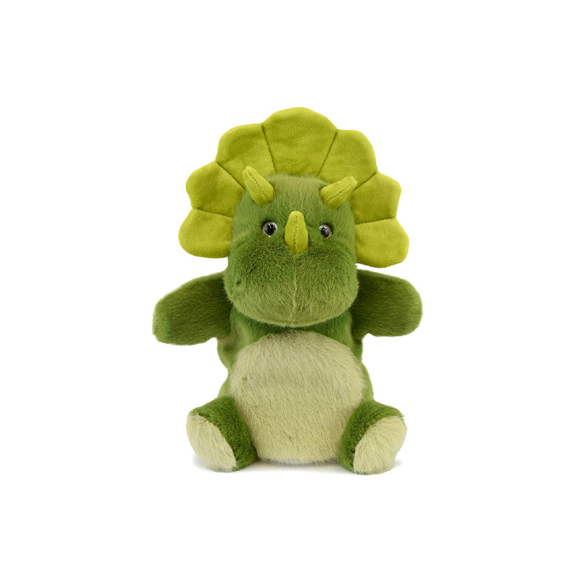 Petite peluche Podcolle marionnette dino  