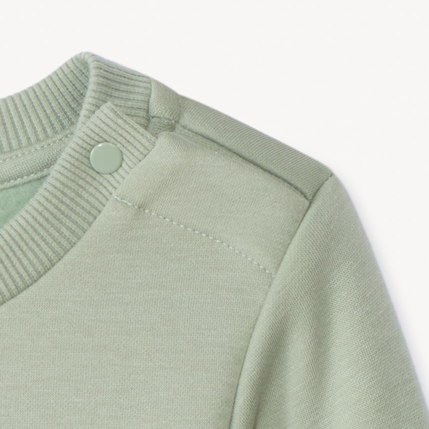 Sweat molleton à patchs bouclettes pour bébé fille 