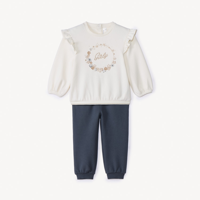 Ensemble jogging en scuba pour bébé fille