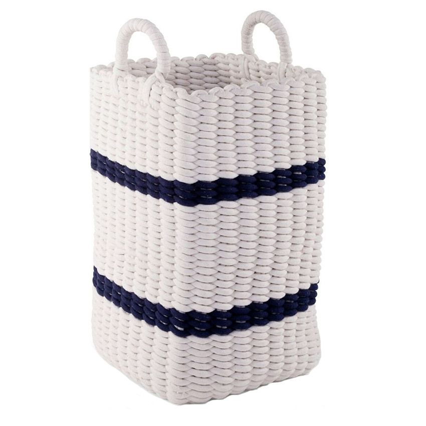 Panier tressé Marine – 32 x 32 x 60 cm 