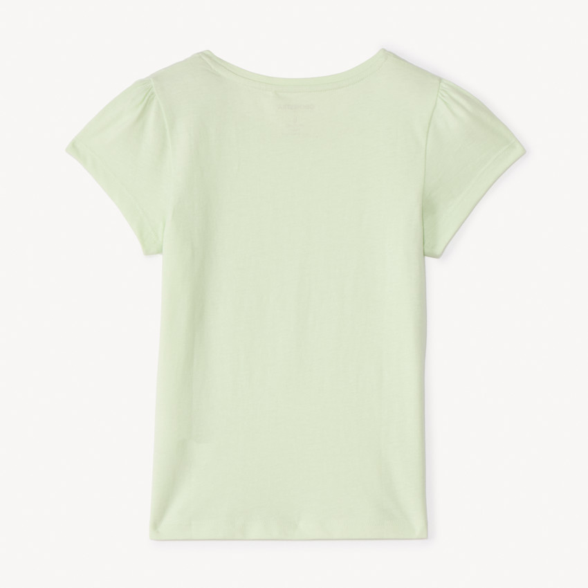 T-shirt manches courtes à print pailleté pour fille 