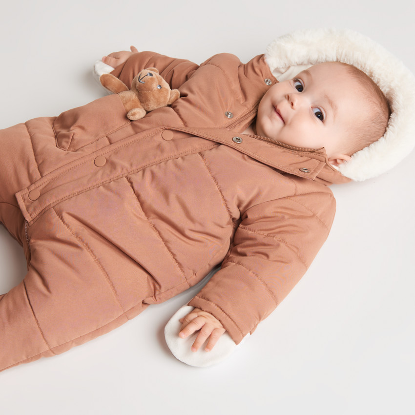 Combi-pilote en microfibre mixte avec doudou (finitions différentes selon l'âge) 