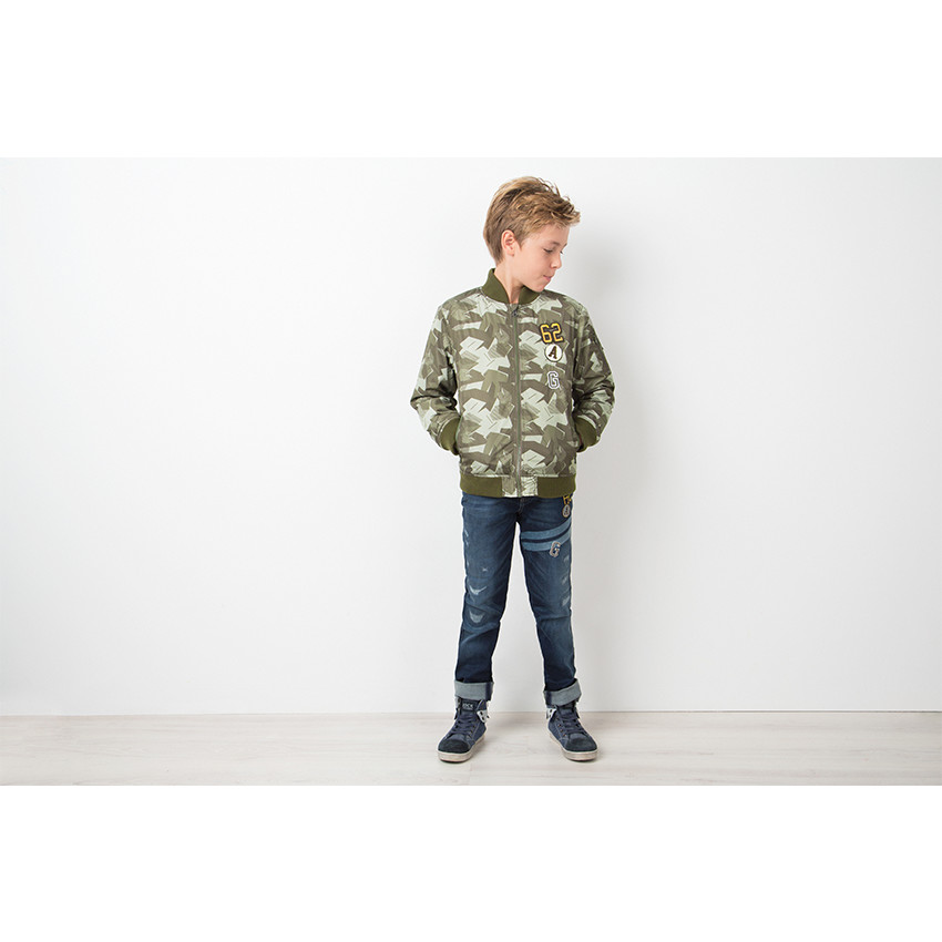 Bombers motif style army doublé sherpa 