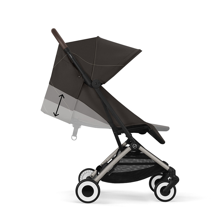 Poussette canne ultra-compacte Orfeo taupe/chocolate brown 