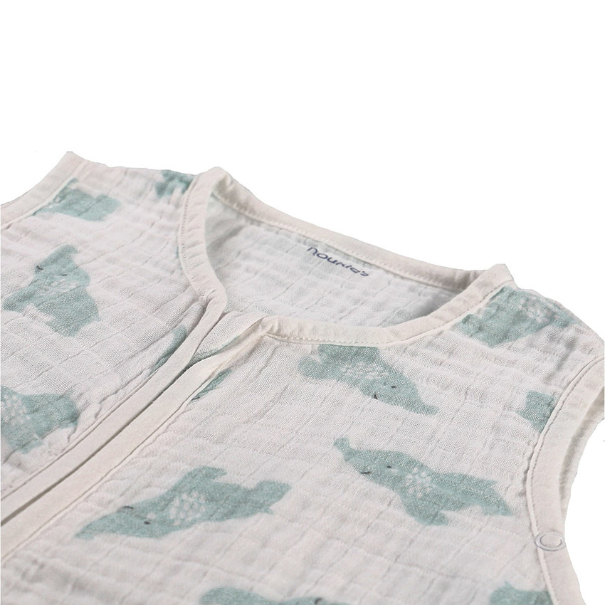 Gigoteuse 80-95 cm en mousseline bio - Mint 