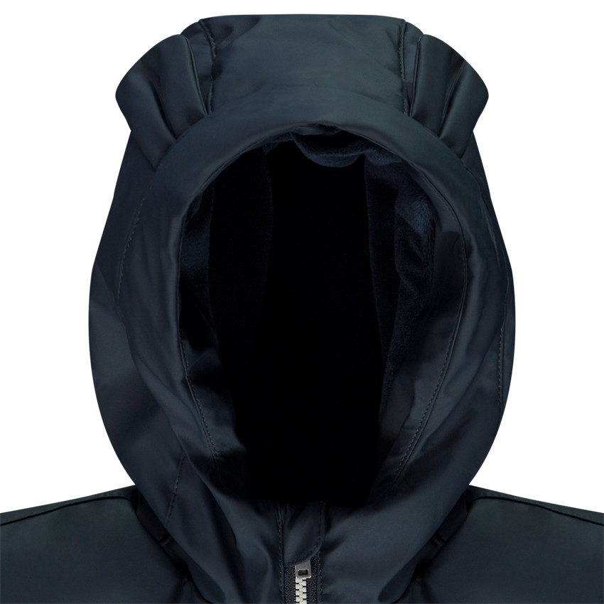 Parka gomme et velours uni avec capuche pour bébé garçon  