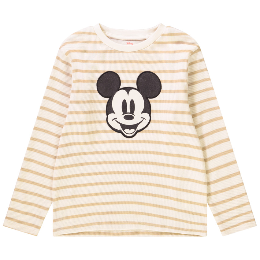 Marinière côtelé brodé Mickey Disney pour garçon Main Marinière côtelé brodé Mickey Disney pour garçon