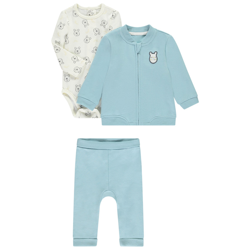 Ensemble 3 pièces Winnie l'Ourson Disney pour bébé garçon