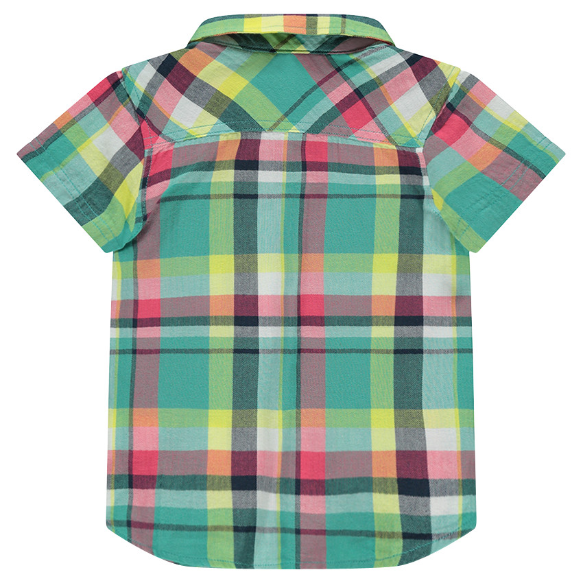 Chemise manches courtes à carreaux  