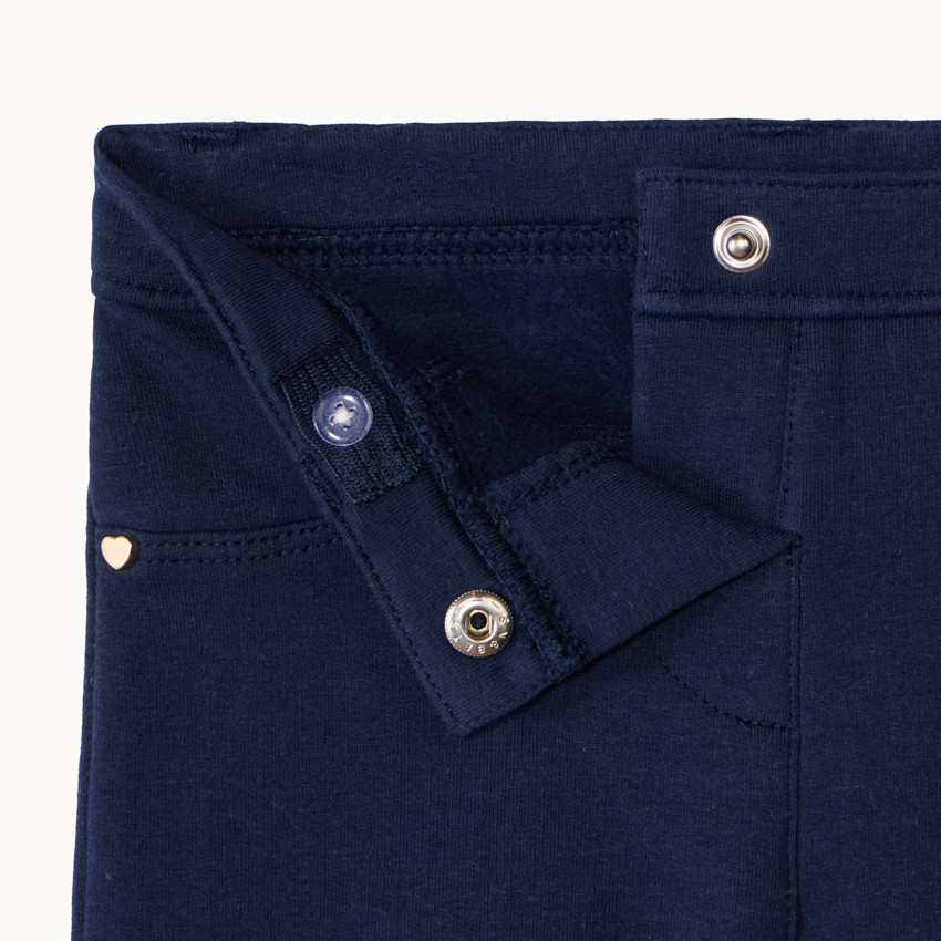 Jegging en molleton uni pour bébé fille 
