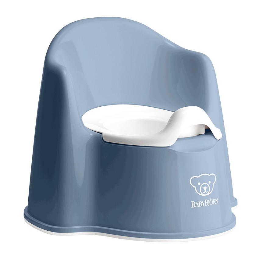 Pot fauteuil - Bleu profond/Blanc 