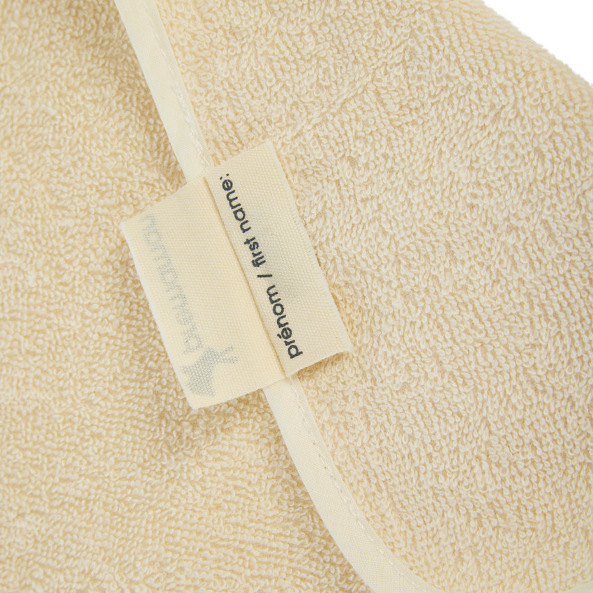 Lot de 3 bavoirs éponge à encolure élastiquée jaune 