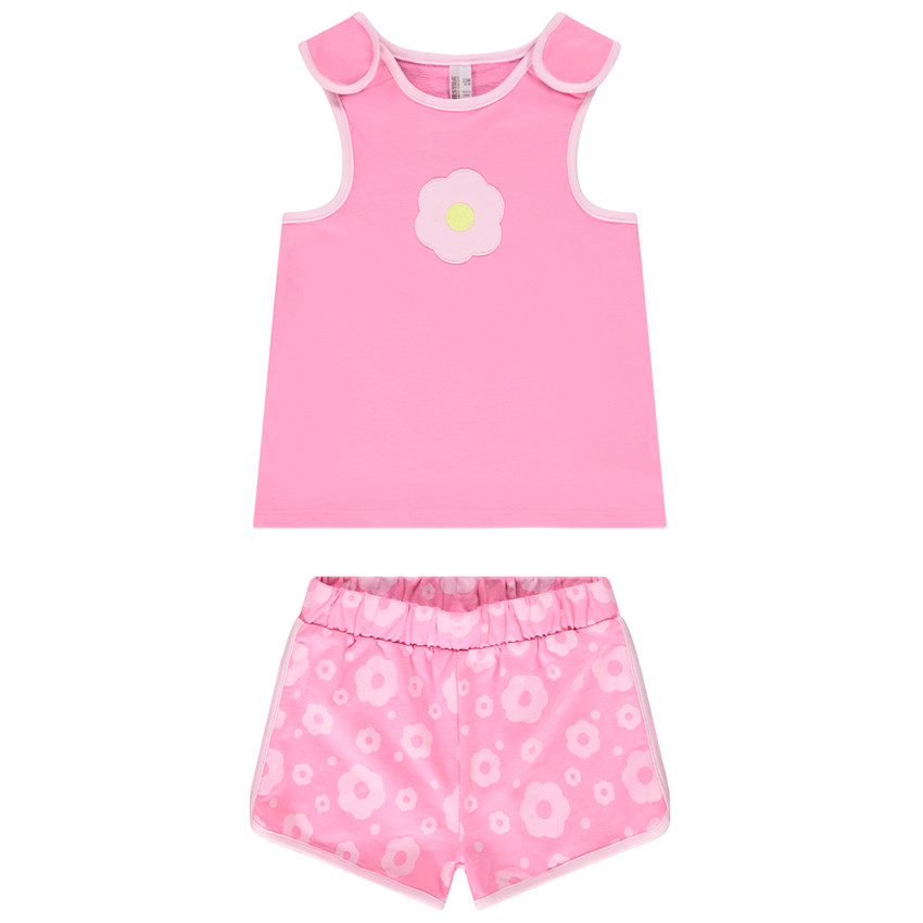 Ensemble avec short imprimé fleurs pour bébé fille 