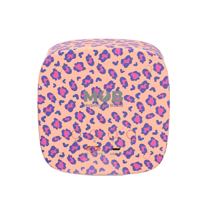 Réveil et veilleuse en silicone Billy Clock pink leopard 