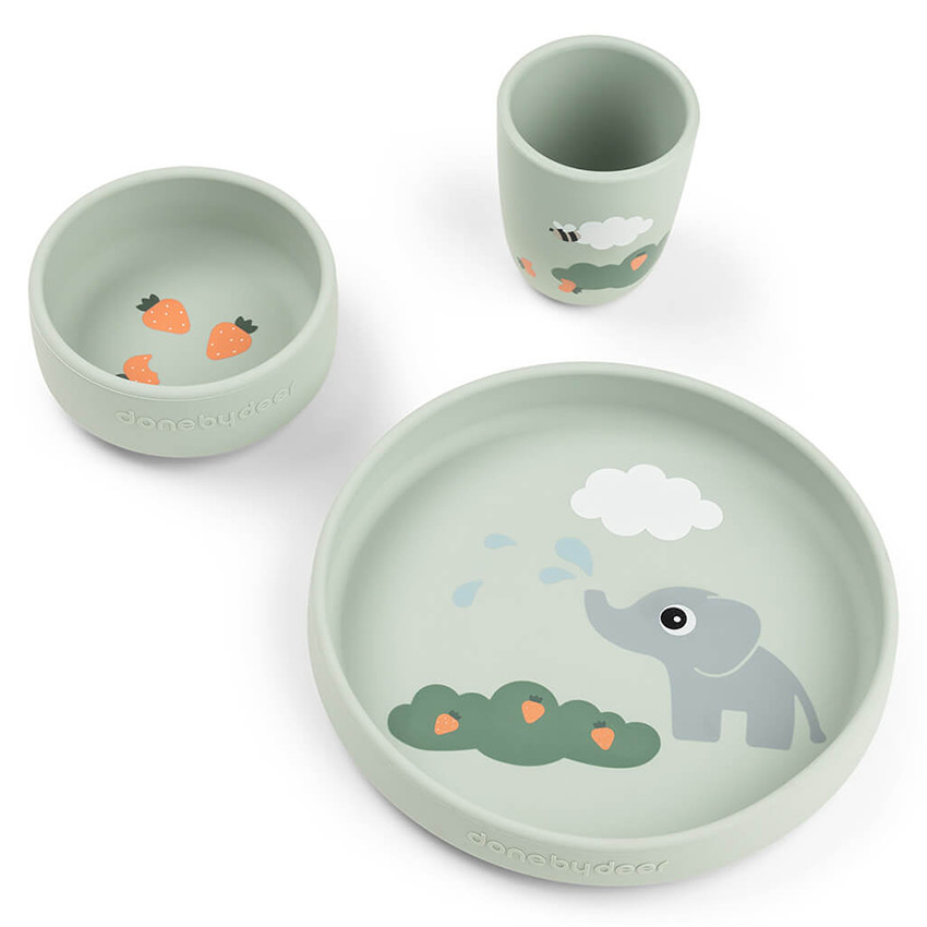 Coffret repas 3 pièces Elphee Vert