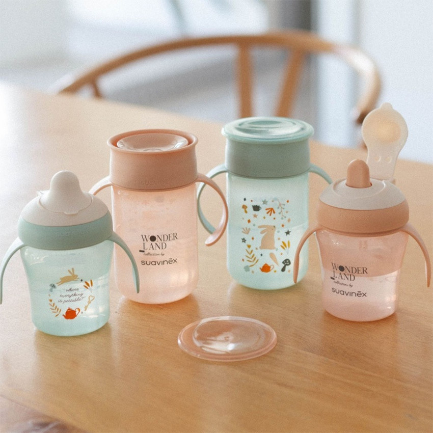 Tasse d'apprentissage 360° 340ml Wonderland Rose 