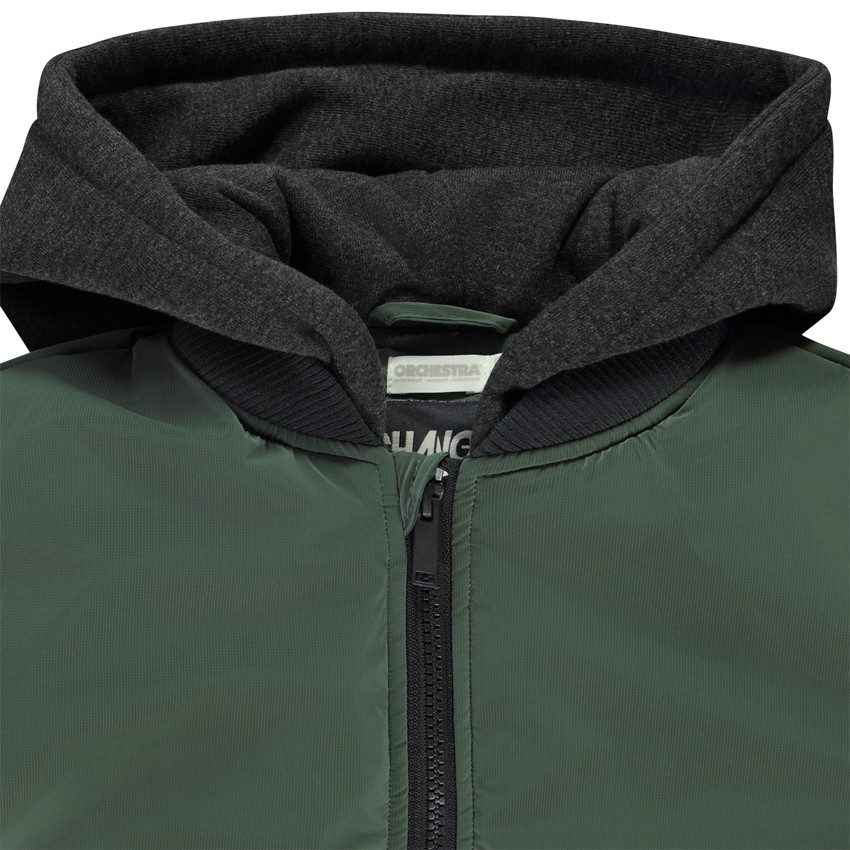 Blouson aviateur avec capuche molleton pour garçon 