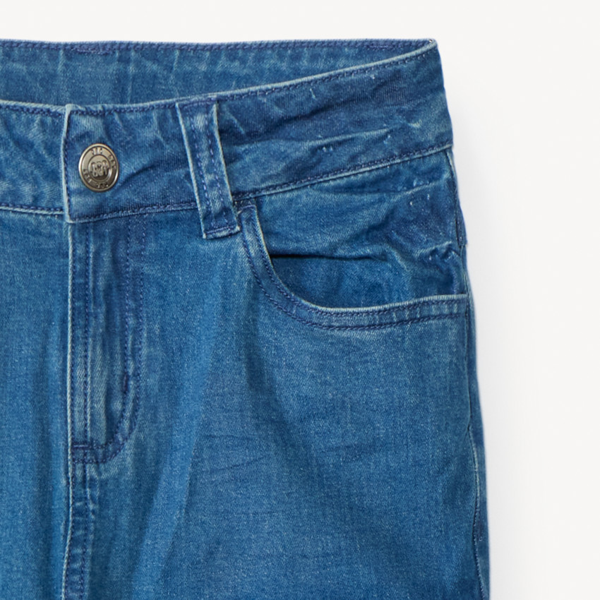 Jean large en denim avec poches style cargo pour garçon  