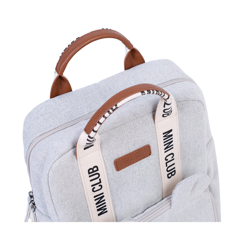Sac à dos enfants Mini Club Signature Canvas Off White 