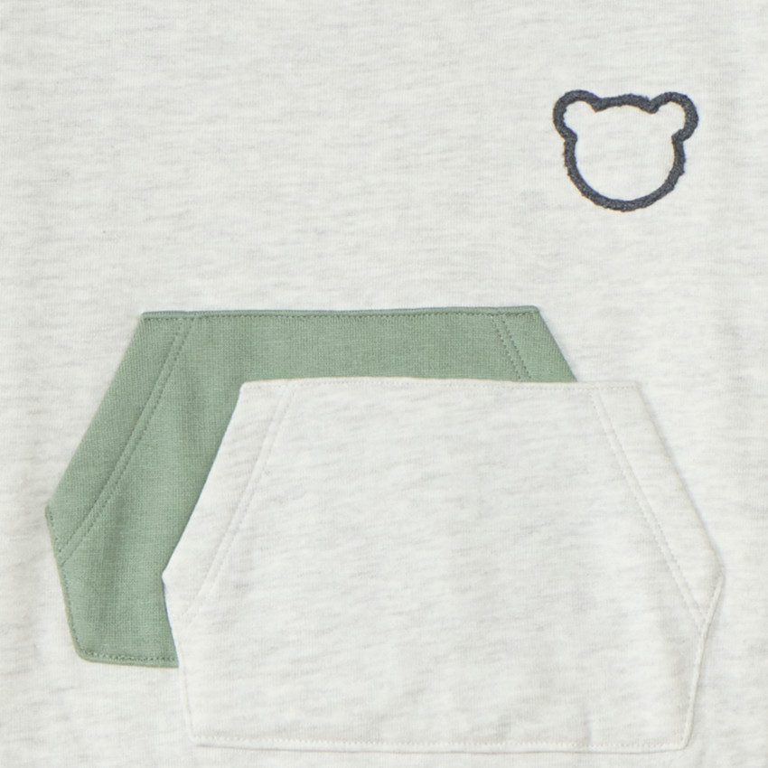 Ensemble de jogging en molleton bébé garçon motif ourson 