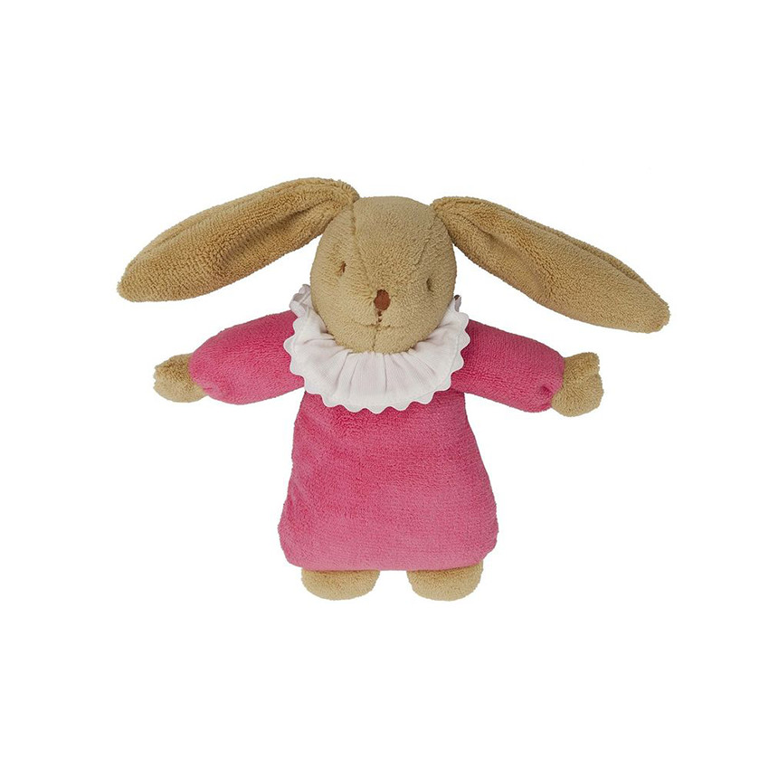 Peluche musical 1er age lapin fuschia 