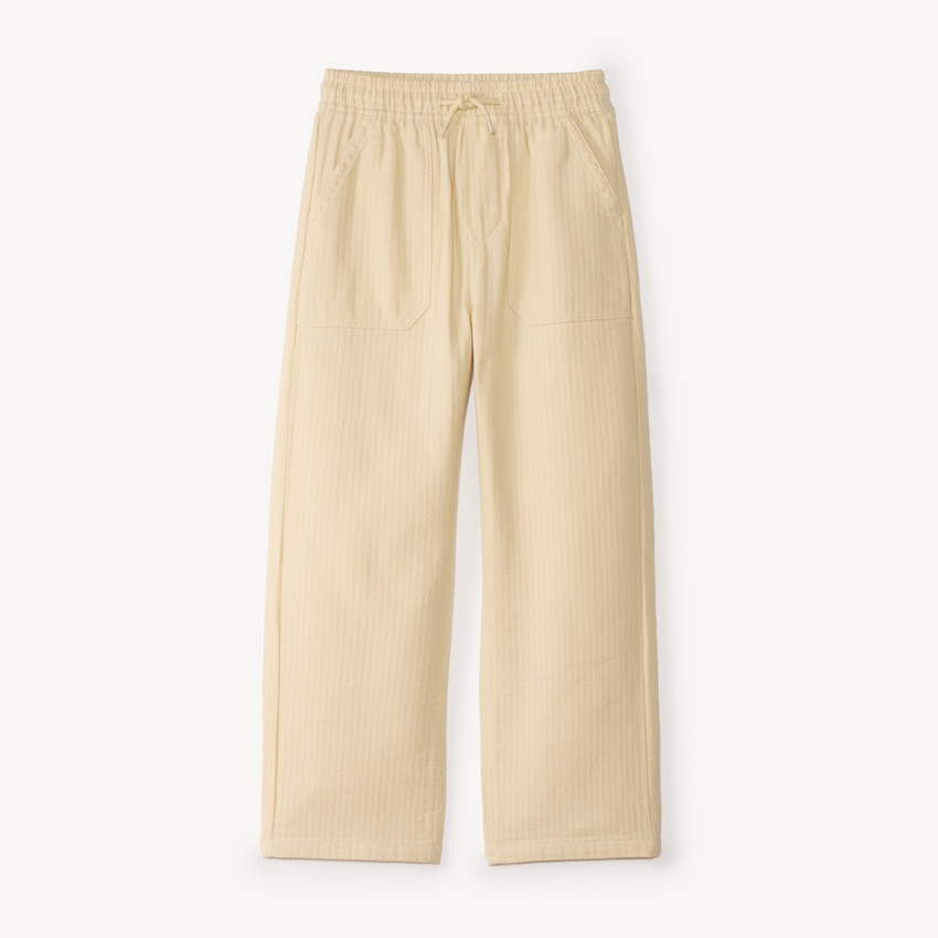 Pantalon jogger large garçon uni