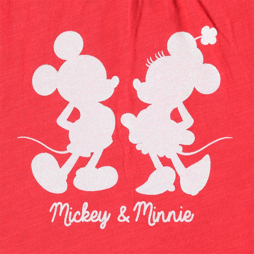 Pyjama court print Mickey et Minnie Disney et coeurs 