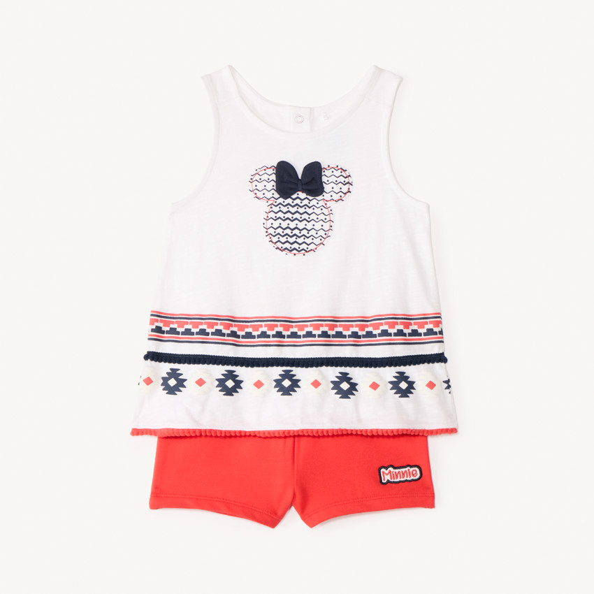 Ensemble débardeur + short Minnie Disney fantaisie pour bébé fille 